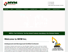 Tablet Screenshot of mvmincorporated.com